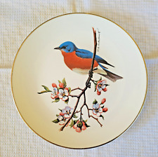 Bluebird Plate Avon Collector 1975 North American Songbird By Don Eckelberry picture