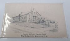 Garden Wall & Gates The Dodge Hotel Washington DC Postcard  picture