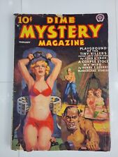 Dime Mystery Pulp Magazine Feb. 1938 