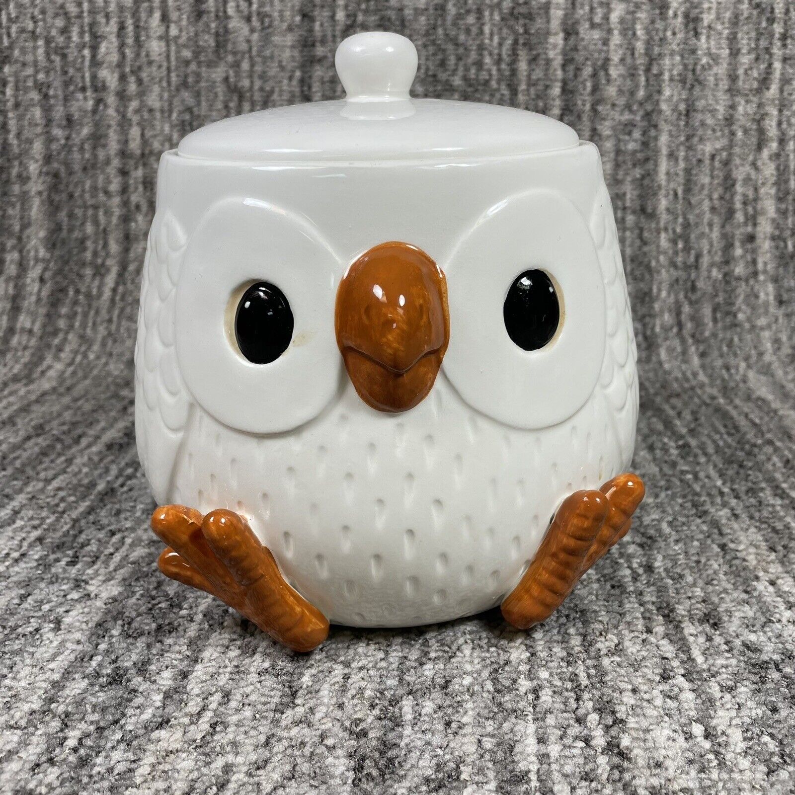 Arlington Designs White Owl Cookie Jar EUC