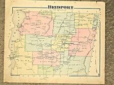 BRIDPORT, VT., VINTAGE HAND COLORED 1871 MAP.  NOT A REPRINT picture