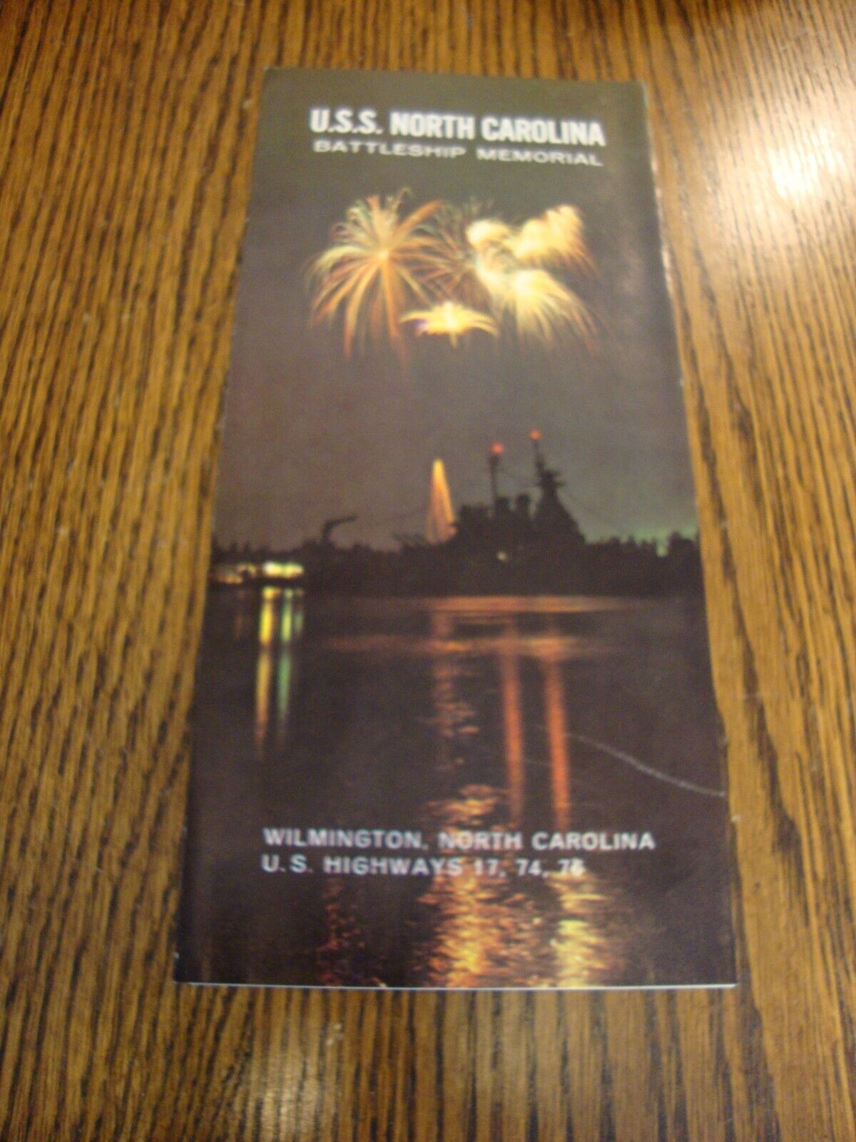 Vintage USS North Carolina Battleship Memorial Wilmington NC Brochure