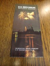 Vintage USS North Carolina Battleship Memorial Wilmington NC Brochure picture