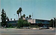 City Hall Bakersfield California CA Old Cars Postcard UNP VTG Mike Roberts picture