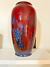 Royal Doulton Flambe Sung veined and mottled vase picture