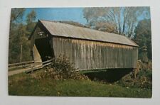 Howe Covered Bridge Tunbridge Vermont Vintage Postcard picture