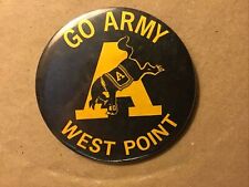 Vintage “Go Army West Point” PinBack Button, 3” Diameter picture