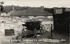 NEW GATE PRISON STAGE COACH real photo postcard rppc GRANBY CT c1950 picture