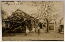 1910 RPPC Couple in Front of Home (See Back) East Highgate Vermont VT Postcard picture