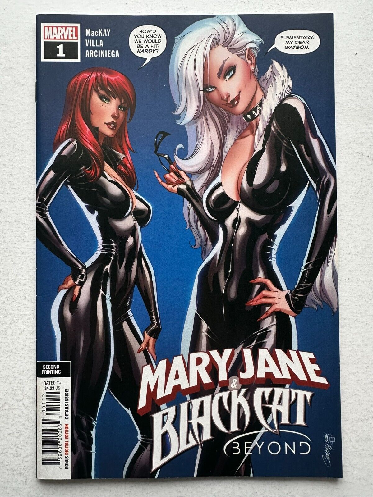 MARY JANE AND BLACK CAT: BEYOND #1 (VF/NM), Second Print, J. Scott Campbell