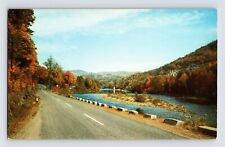Postcard Vermont West Dummerston VT West River Route 30 1960s Unposted Chrome picture