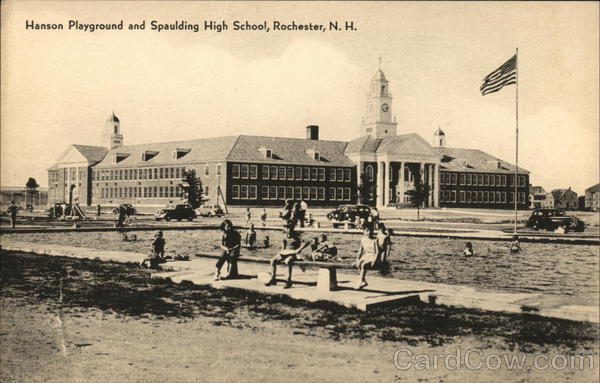 Rochester,NH Hanson Playground and Spaulding High School Strafford County