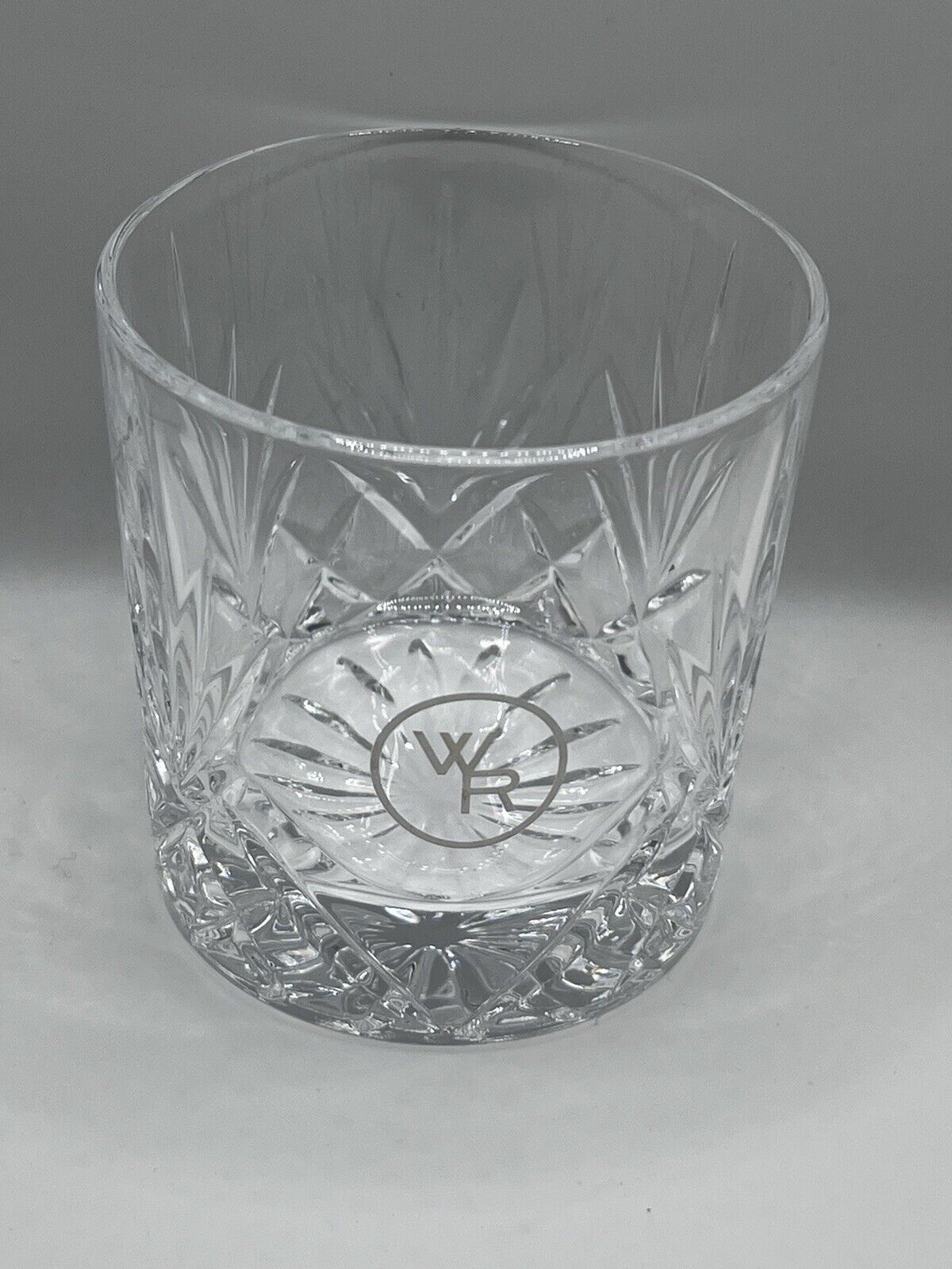 Woodford Reserve WR Bourbon Whisky Rock Glass Crystal Lowball 8 oz