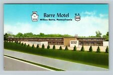 Wilkes-Barre PA- Pennsylvania, Barre Motel, Entrance View, Chrome Postcard picture