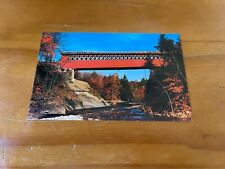 Postcard Old Covered Chiselville Bridge, East Arlington, Vermont VT Unposted picture