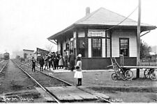 Railroad Train Station Depot Buskirk New York NY Reprint Postcard picture