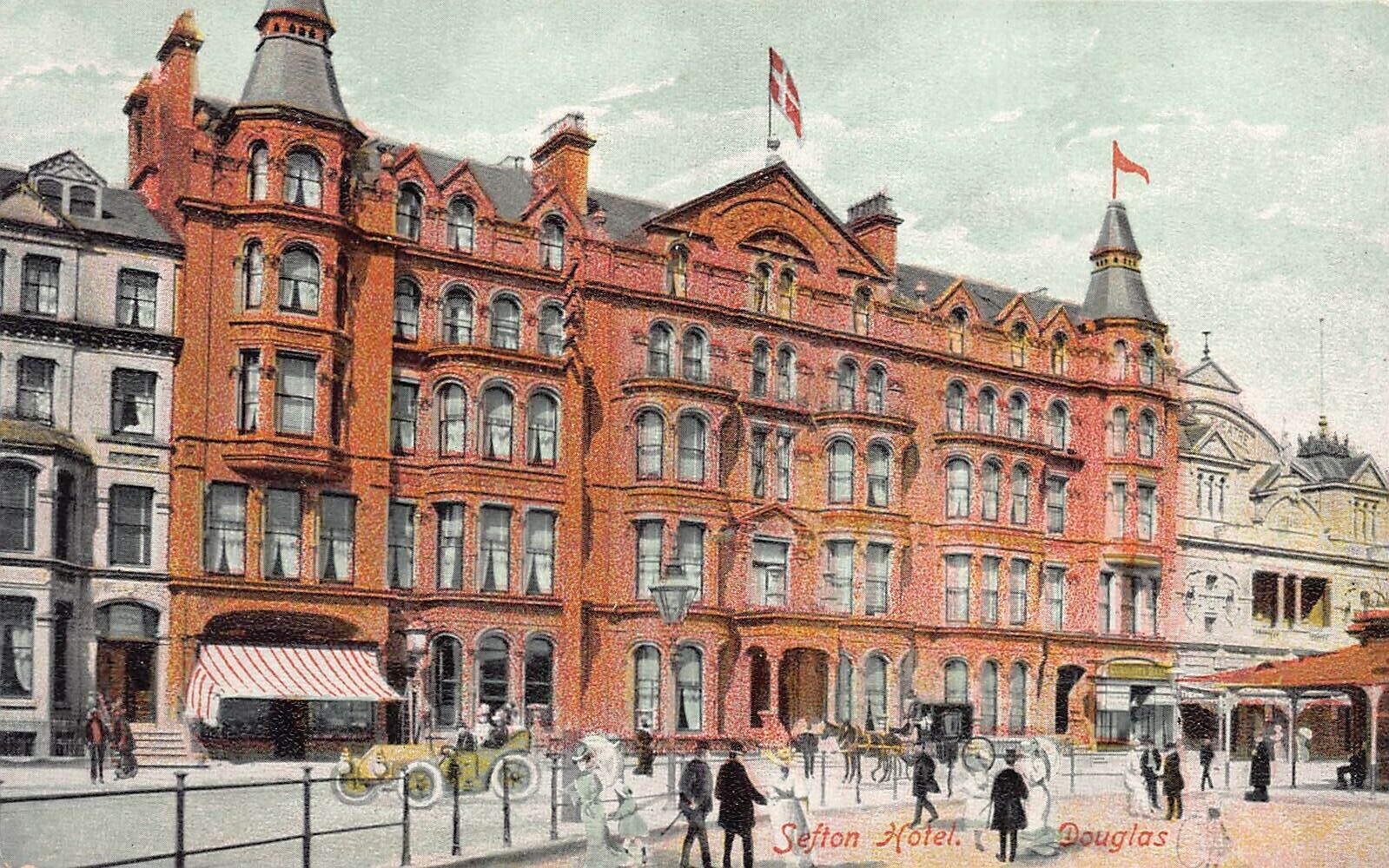 Sefton Hotel, Douglas, Isle of Man, Great Britain, Early Postcard, Unused