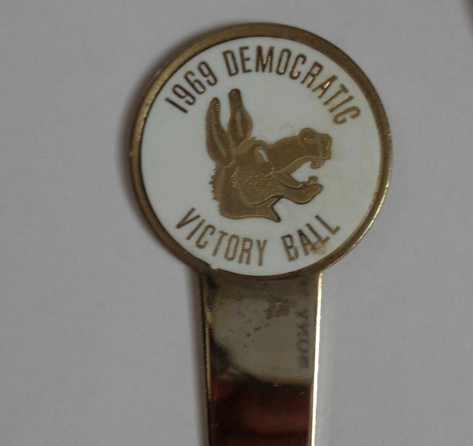 1969 Democratic Victory Ball Brass Letter Opener with case