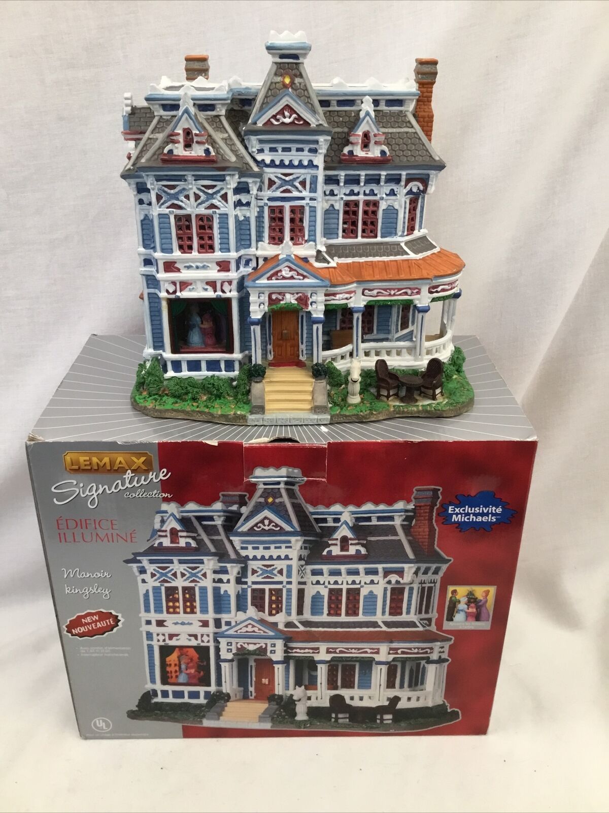 2009 Lemax KINGSLEY MANOR Signature Collection Christmas Village House NO CORD