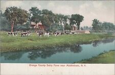 Postcard Orange County Dairy Farm near Middletown NY  picture