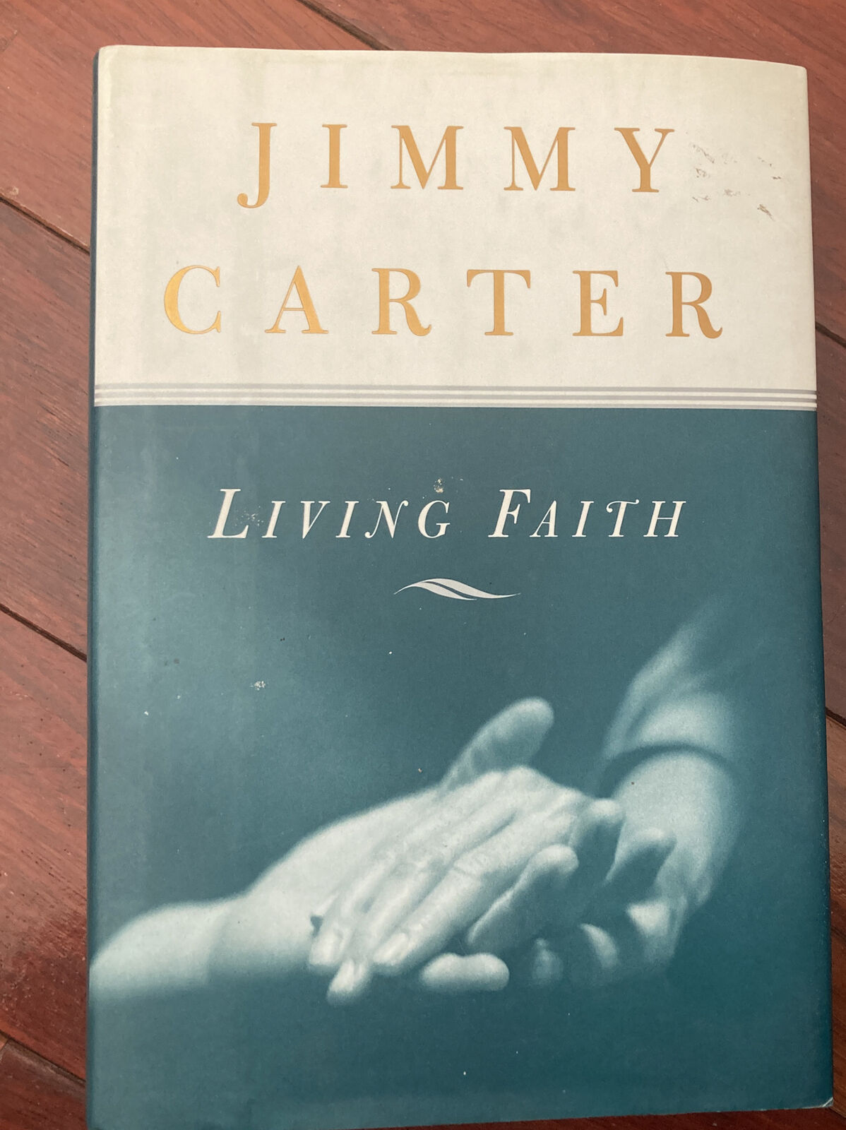 Jimmy Carter Living Faith Hardcover Book Secretarial Signature 