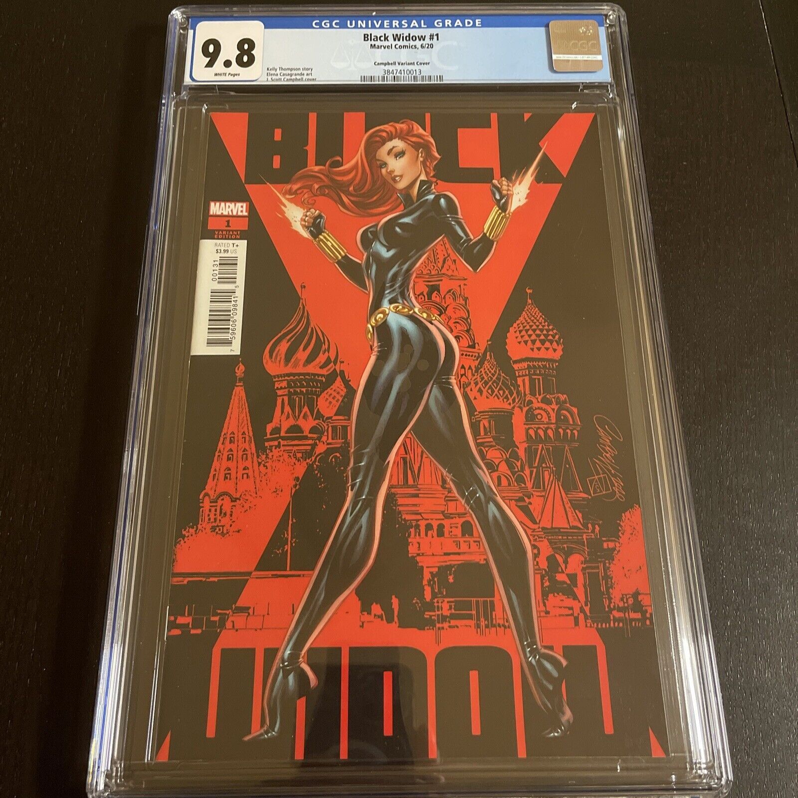 BLACK WIDOW #1 CGC 9.8 White Pages J SCOTT CAMPBELL 2020