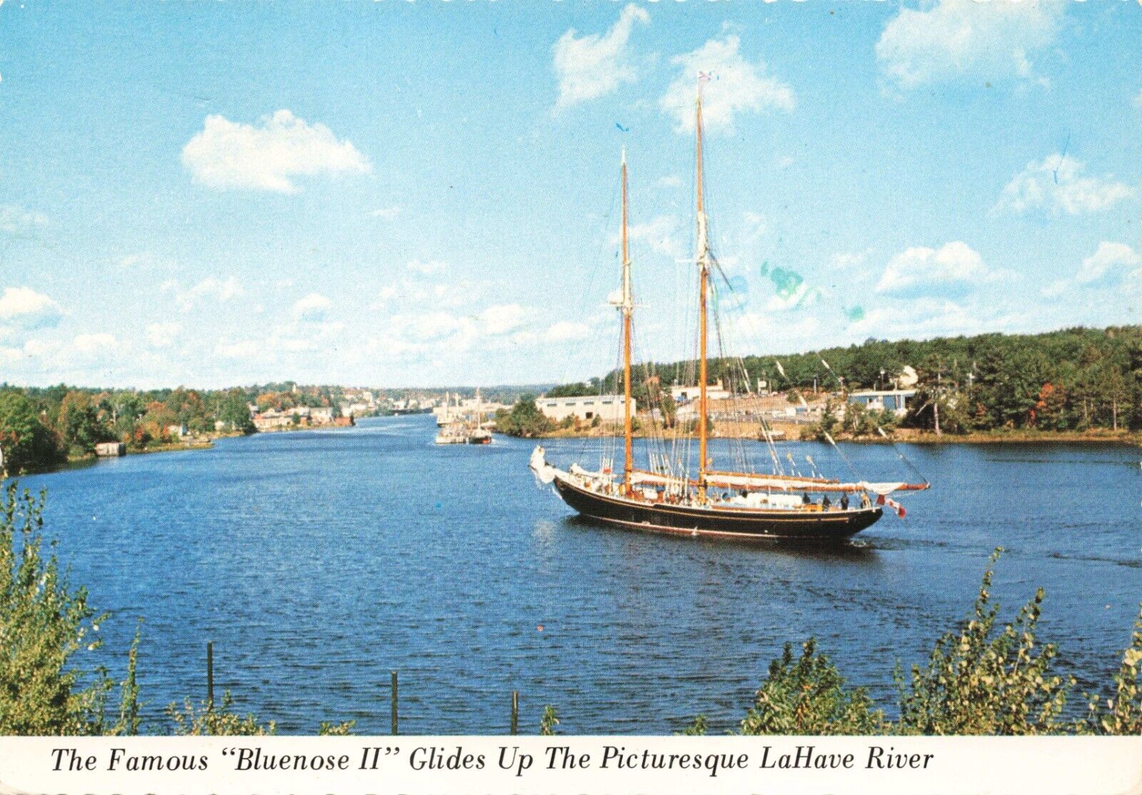 Postcard Canada Nova Scotia Lunenburg County Bluenose Sailing Boat Vessel 6x4