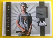 2012 PANINI JUSTIN BIEBER COLLECTION AUTHENTIC EVENT WORN ITEM JUSTIN BIEBER #15 picture