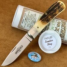 ✨Great Eastern Cutlery GEC Northfield 74 Sambar Stag Mustang Knife 745120 picture