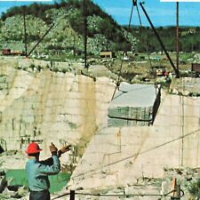 Barre Vermont VT Granite Quarry Rocks Tours Cranes Unused Ephemera Postcard picture