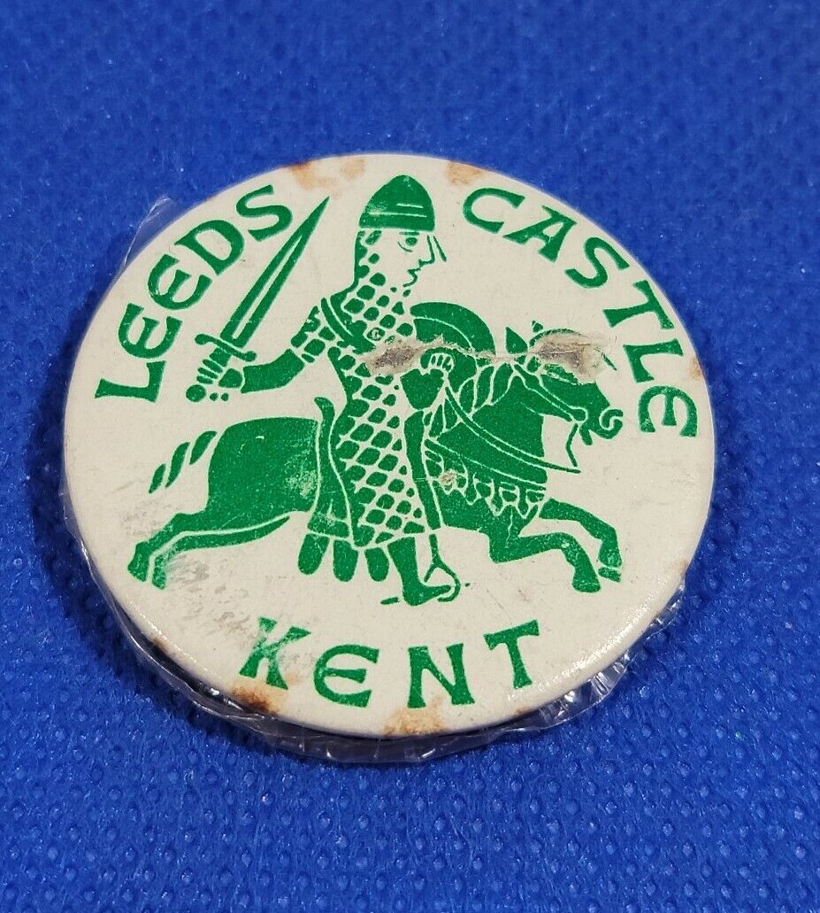 Leeds Castle Kent Maidstone UK Vintage Button  