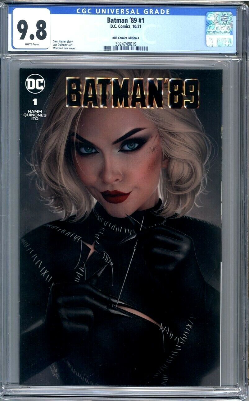 Batman \'89 #1 Warren Louw Variant Michelle Pfeiffer Catwoman  CGC 9.8