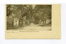 Groton MA postcard, Main Street looking North, homes, UDB picture