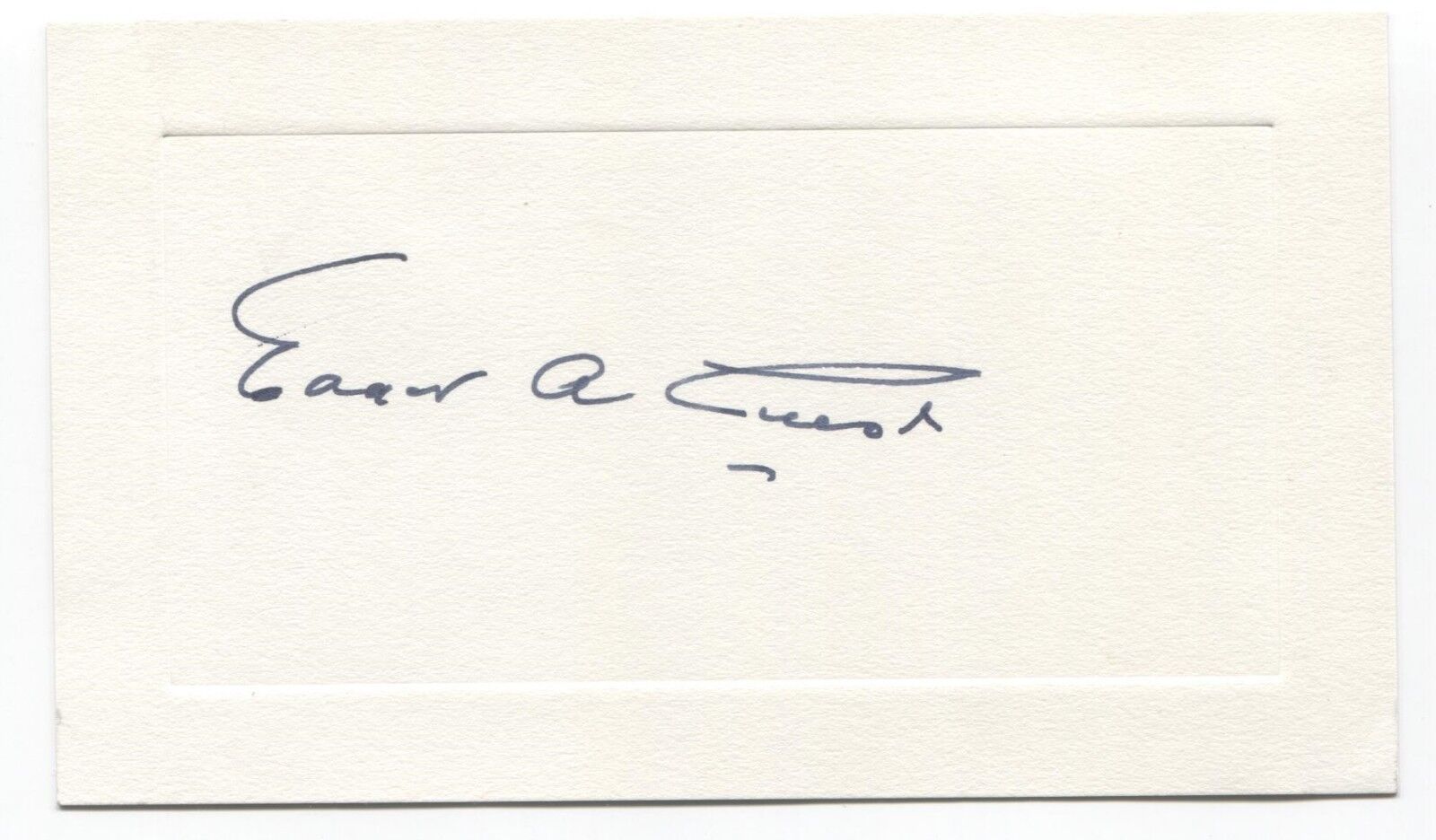 Edgar Guest Signed Card Autographed Vintage Signature People's Poet