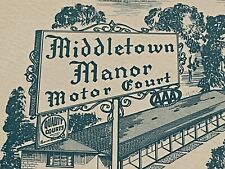 Vintage 1960 Middletown Manor Motor Court Post card Kentucky USA AAA Quality Ct picture