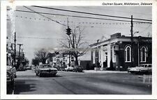 Middletown Delaware Postcard Cochran Square Street View Old Cars 1970s QK picture