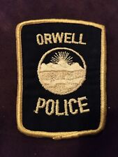 VINTAGE ORWELL OHIO OH POLICE STATE SEAL SUNRISE MOUNTAIN - NEW picture