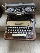 Beautiful Antique Hammond No. 12 Portable Typewriter w/Full Wood Case-WORKS picture