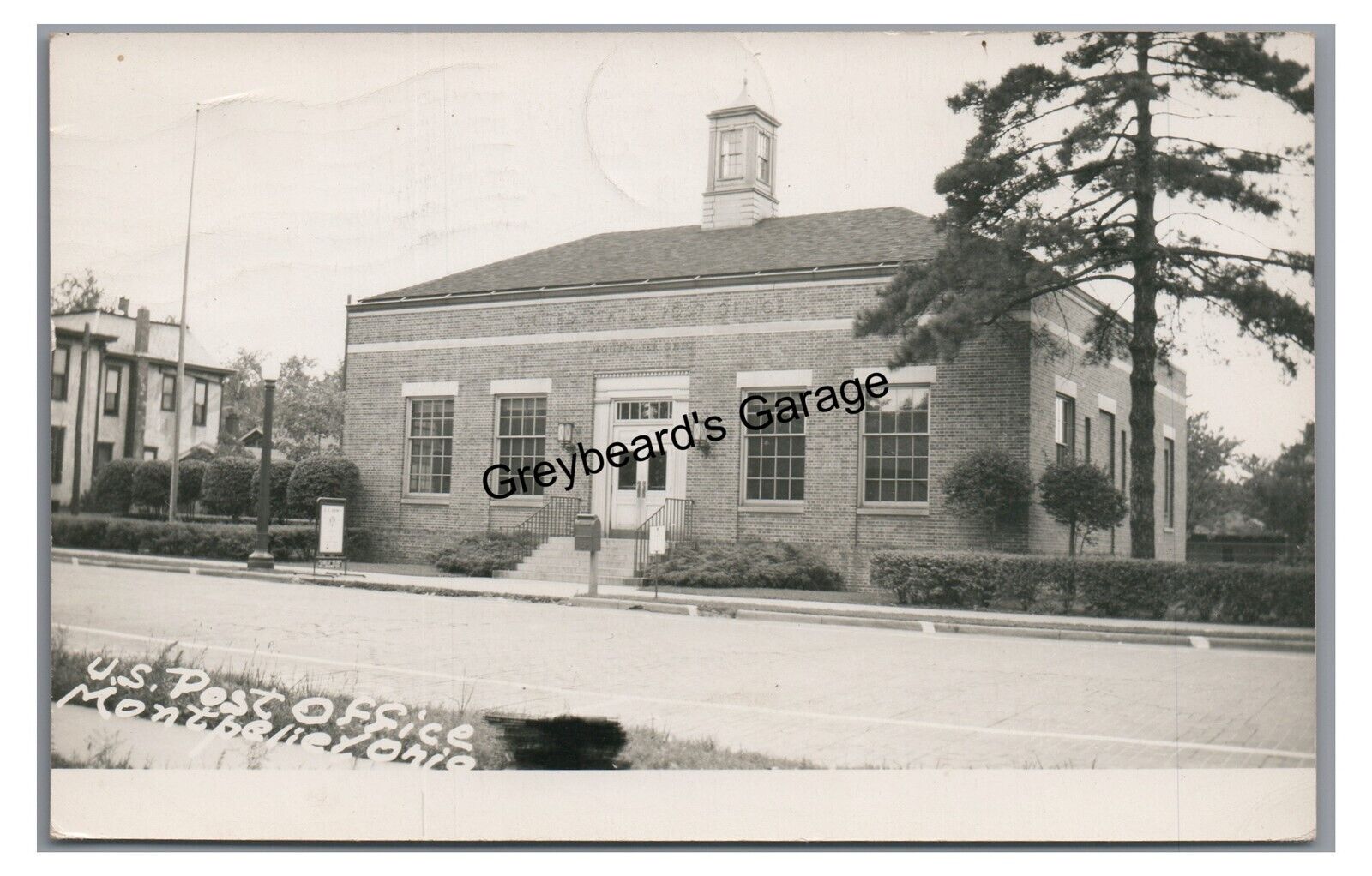 RPPC US Post Office MONTPELIER OH Ohio Real Photo Postcard