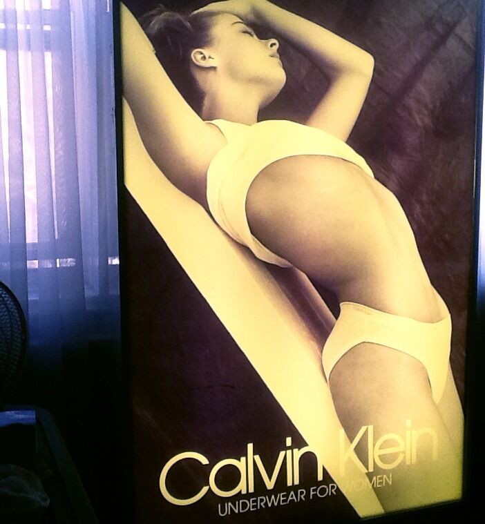 Calvin Klein vintage original Underwear for Women light box photograph poster 