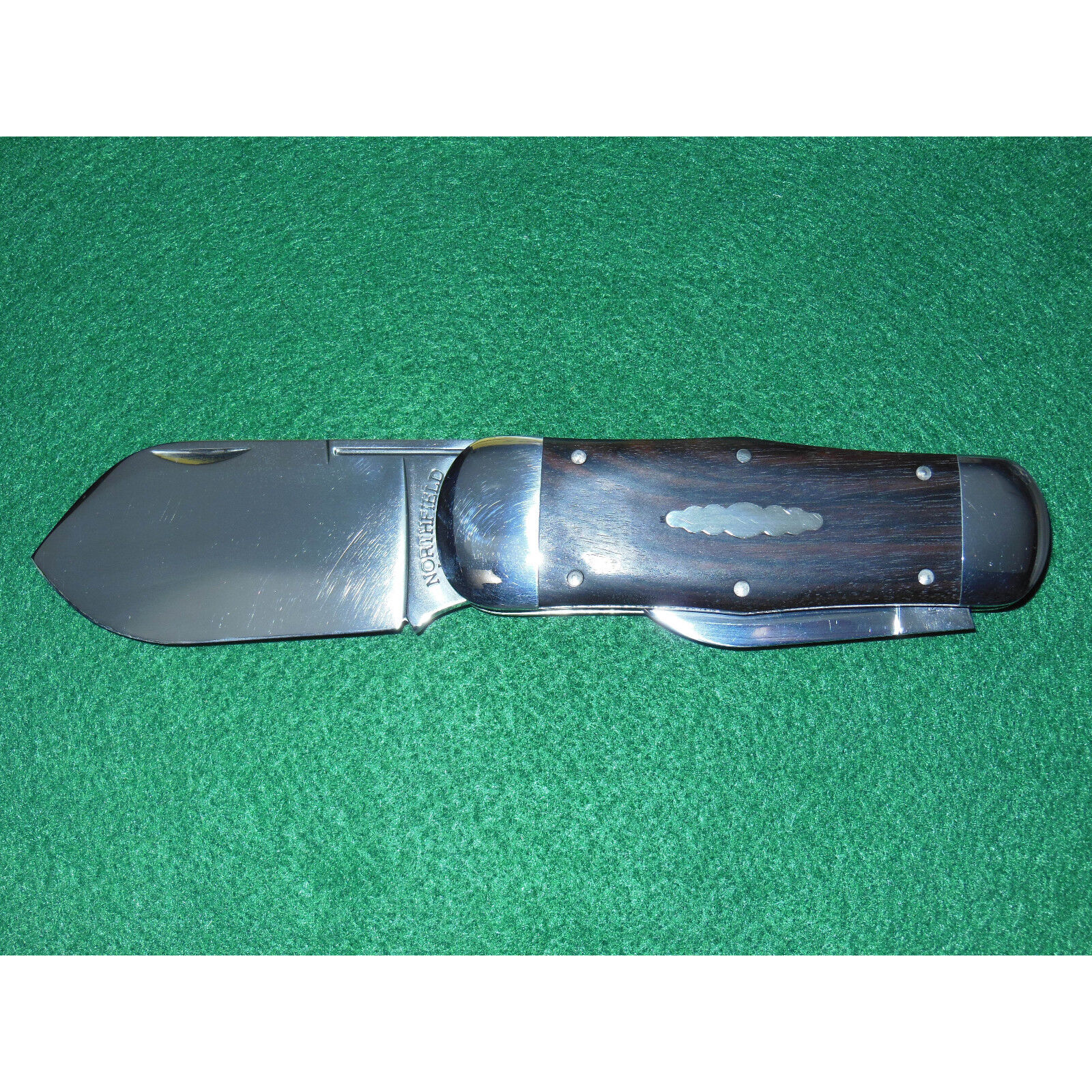 GEC #46 Whaler Sunfish Knife Northfield Ebony Wood 462213 Great Eastern Cutlery