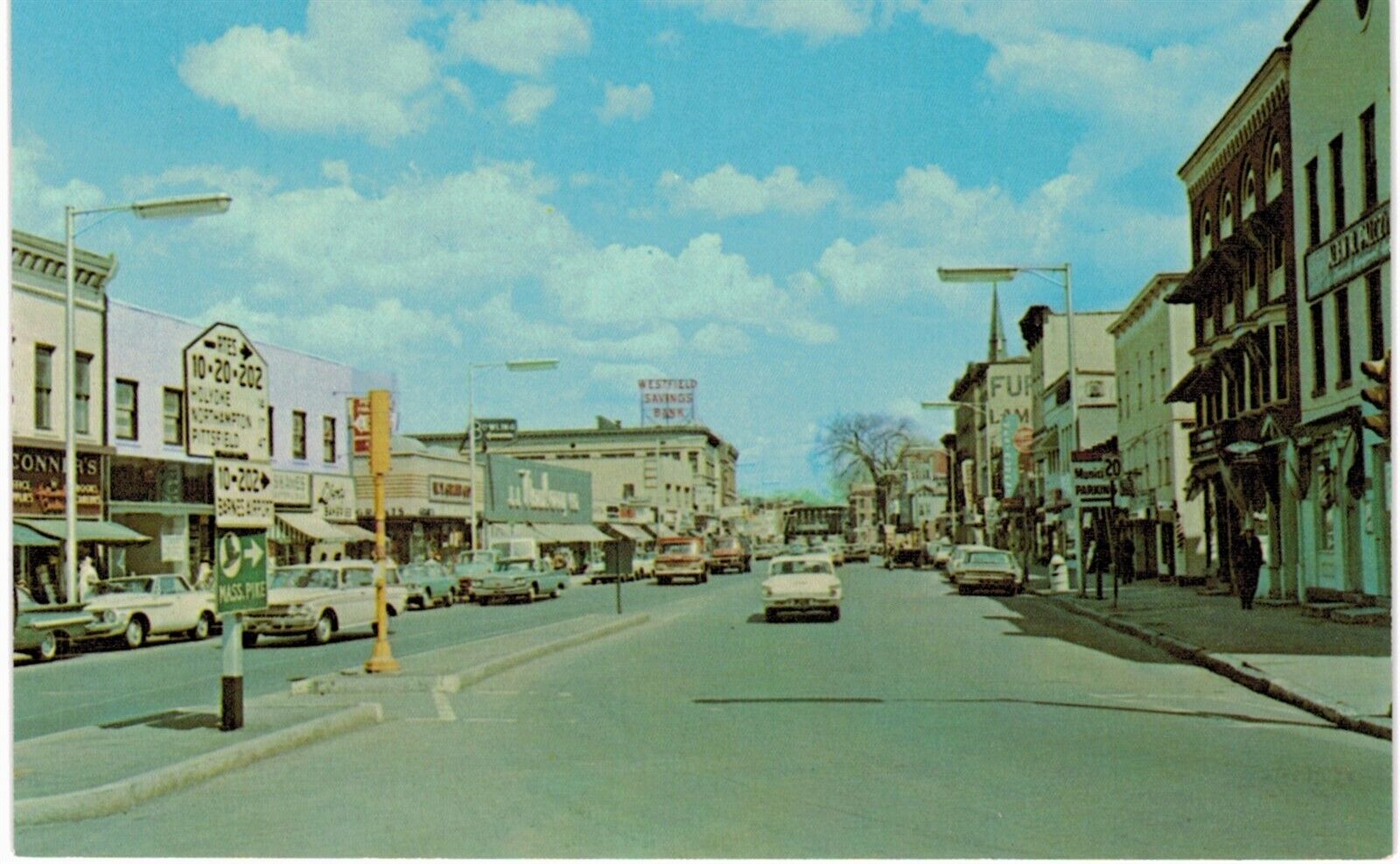 Westfield Elm Street 1950   MA 