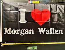 Morgan Wallen Flag  Love BH Hardy Combs Party Music Poster Sign 3x5 picture