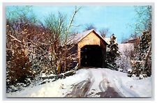 Postcard: VT Covered Bridge, Halpin Bridge, Middlebury, Vermont - Unposted picture