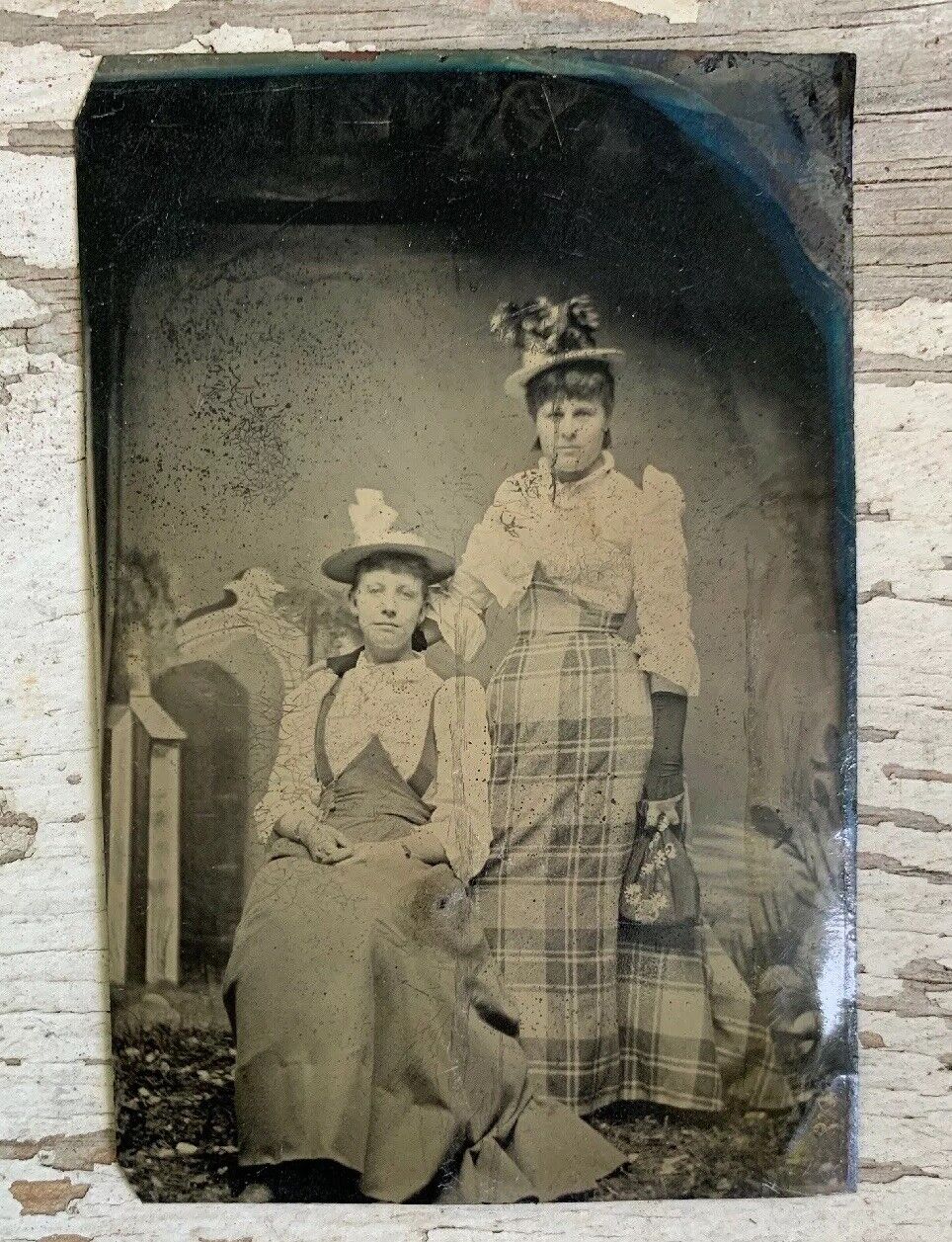 Antique Tintype Photo Women