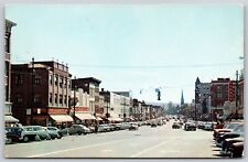 Postcard Main Street, Middletown, CT classic cars P171 picture