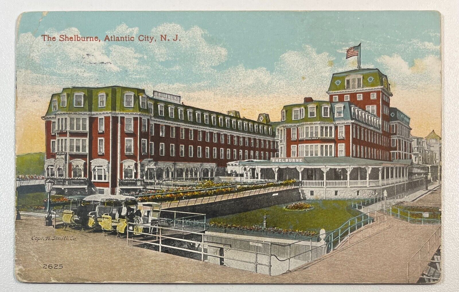 The Shelburne Postcard Atlantic City, NJ PM 1916