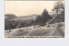 RPPC Real Photo Postcard VA Vermont Whitingham Mt Haystack From Brigham Young Hi picture