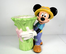 2000 Disney Mickey Mouse Ceramic FTD Flower Vase/Planter 9