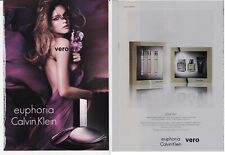 CALVIN KLEIN EUPHORIA ad print parfum cologne Natalia Vodianova smell strip picture